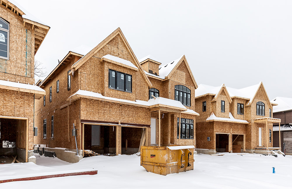 Toronto,,Canada,-,February,7,,2018:,House,Construction,Site,In